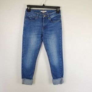 Forever 21 skinny jeans Sz 25 blue Capris
